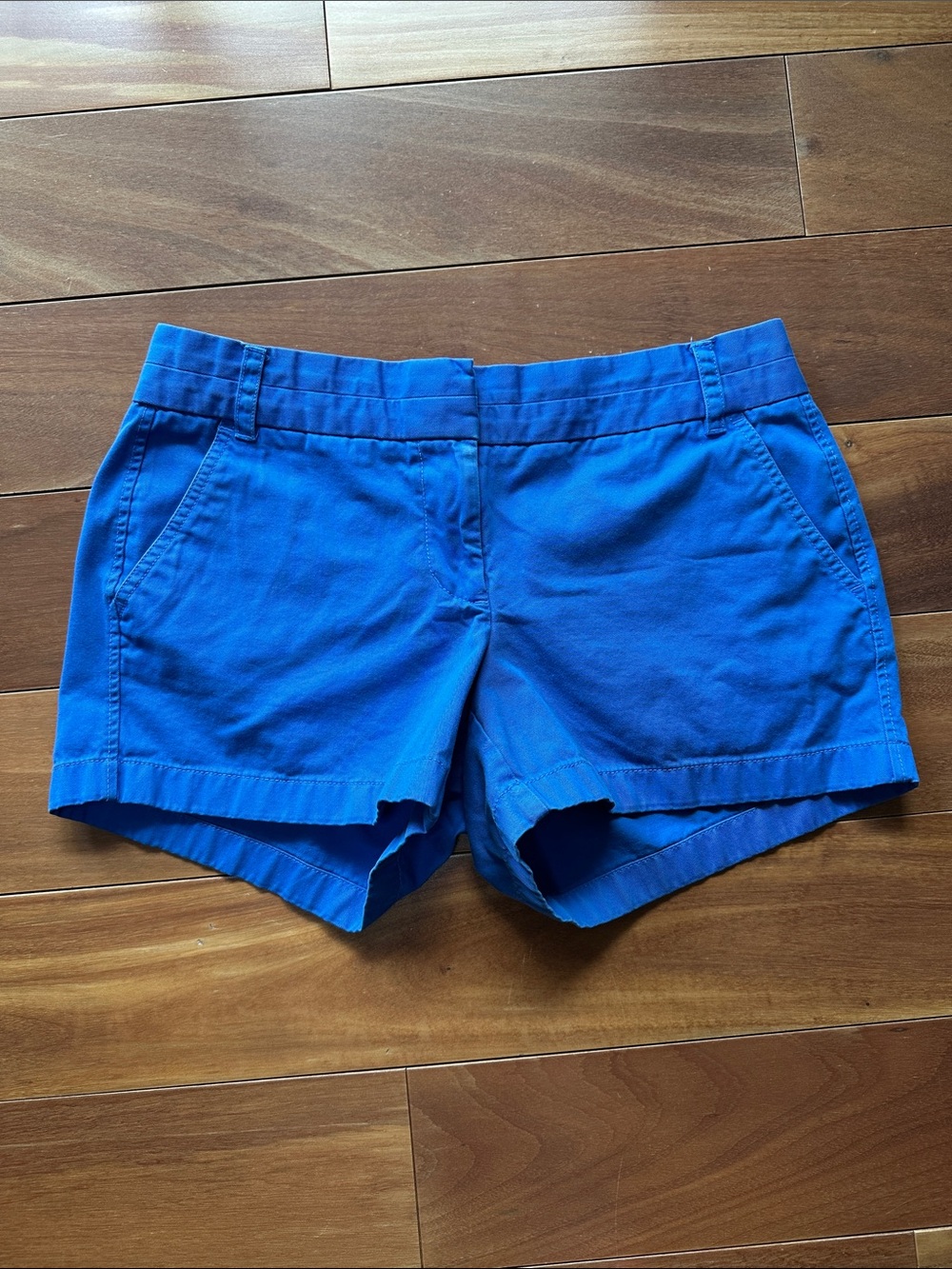J. Crew Bright Blue Chino Cotton Shorts 10